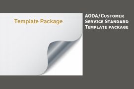AODA/ Customer Service Standard Template Package